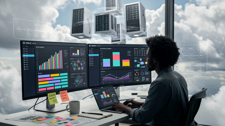 Featured image for oracle cloud ships quarterly and ai tests still cost you. Style: topic-grounded-v5-people-first-logo-safe_featured_general_article_workflow.