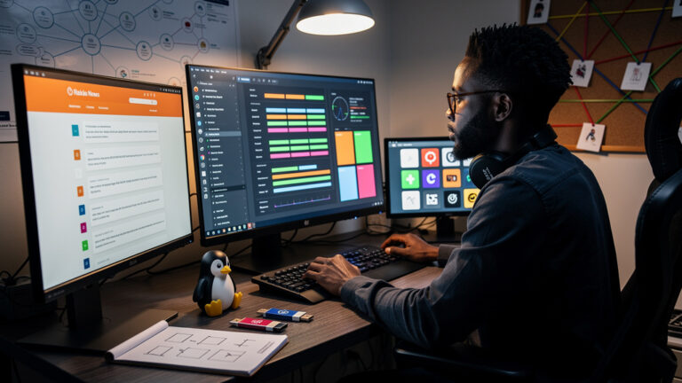 Featured image for What a year on one Linux distribution taught me about chasing new. Style: topic-grounded-v5-people-first-logo-safe_featured_general_article_workflow.