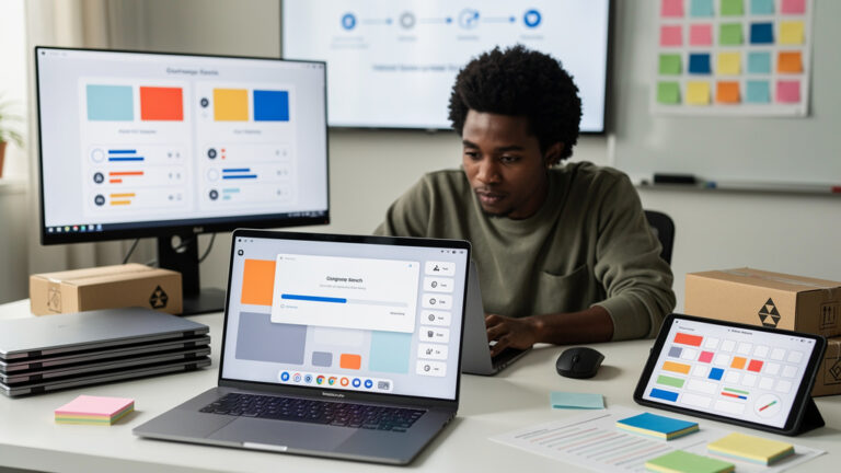 Featured image for COSMIC 1.9 is the first release I'd actually put on a laptop. Style: topic-grounded-v5-people-first-logo-safe_featured_general_article_workflow.