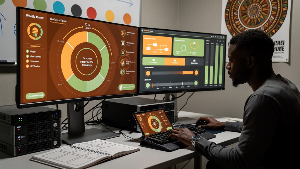 Featured image for Ubuntu kernel updates land weekly now, and that changes the math. Style: topic-grounded-v5-people-first-logo-safe_featured_general_article_workflow.